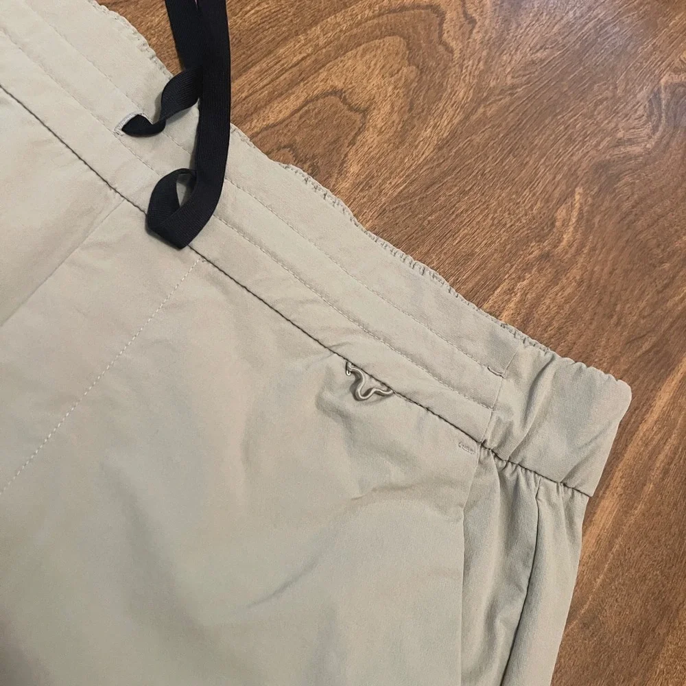 FIGS Mens Technical Scrub Pants Trousers Tan Khaki Large Tall Drawstring